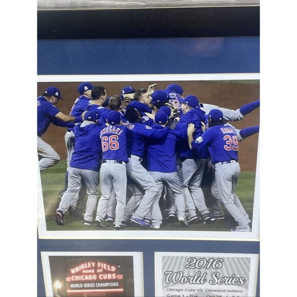 Chicago Cubs 2016 World Series Champs Celebration Collectible Framed Photo - Picture 11 of 14